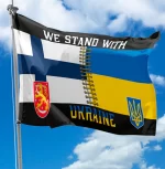 Прапор України - Фінляндії Stand With Ukraine CUA-53