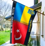 Прапор України - Туреччини Stand With Ukraine CUA-48 - Зображення 3