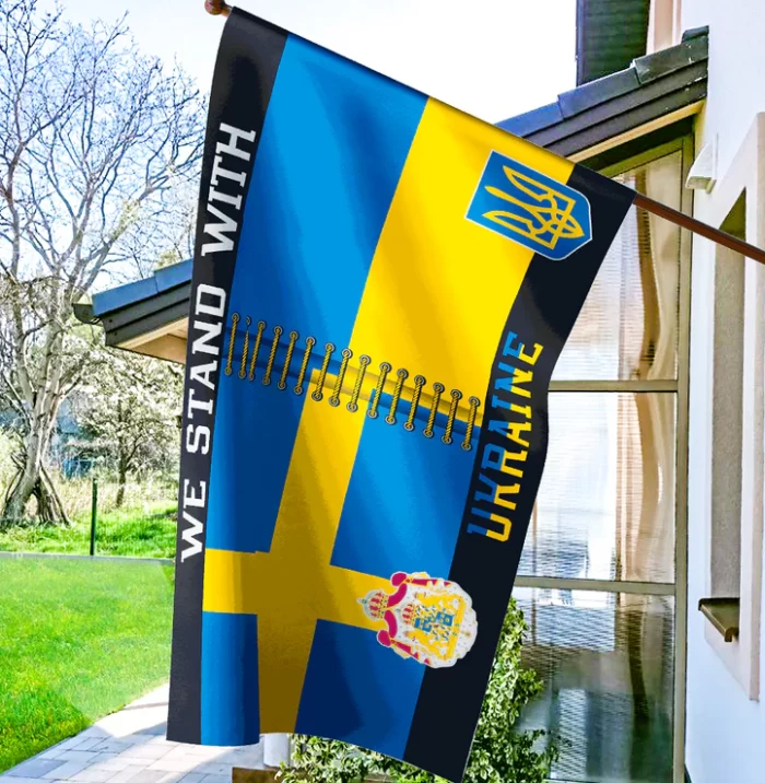 Прапор України - Швеції Stand With Ukraine CUA-50 - Зображення 3