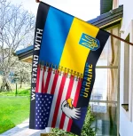 Прапор України - США Stand With Ukraine CUS-1