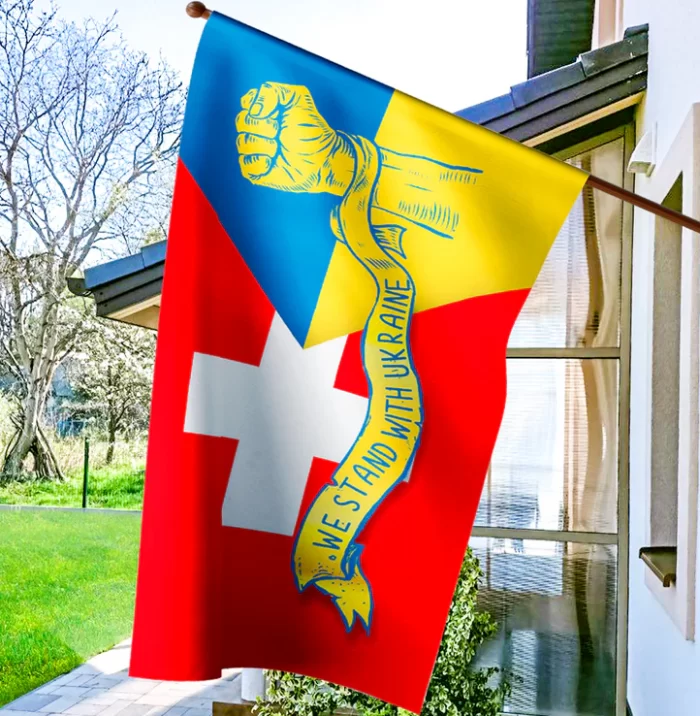 Прапор України - Швейцарії Stand With Ukraine CSW-1 - Зображення 2