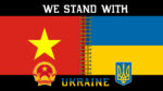 Прапор України - В'єтнаму Stand With Ukraine CUA-336